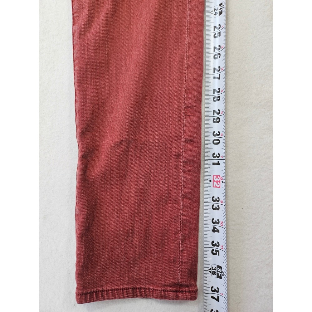 AG Adriano Goldschmied The Stilt Cigarette Leg Jeans 27R Terracotta Made in USA - Picture 11 of 16